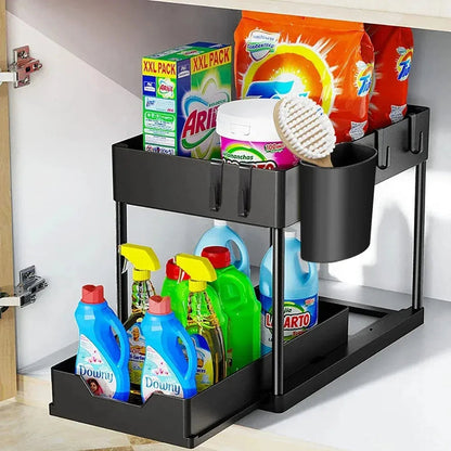 Sliding Cabinet Storage Rack