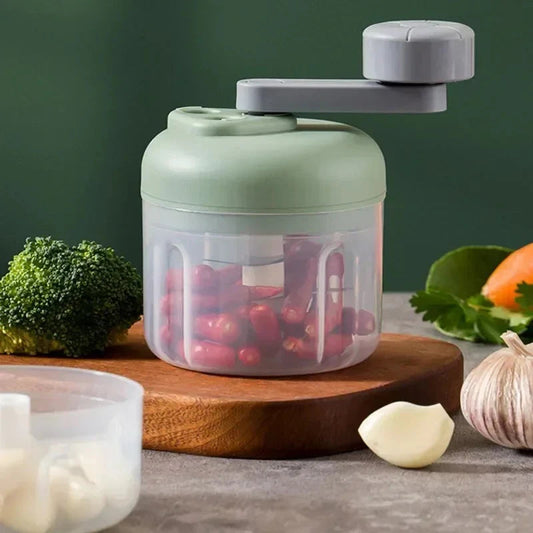 Compact Hand-Crank Food Chopper